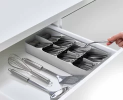Joseph Joseph DrawerStore™ Large Grey Cutlery Organiser 5 Joseph Joseph DrawerStore™ Large Grey Cutlery Organiser -Kitchen Essentials Shop 85152 Image 03