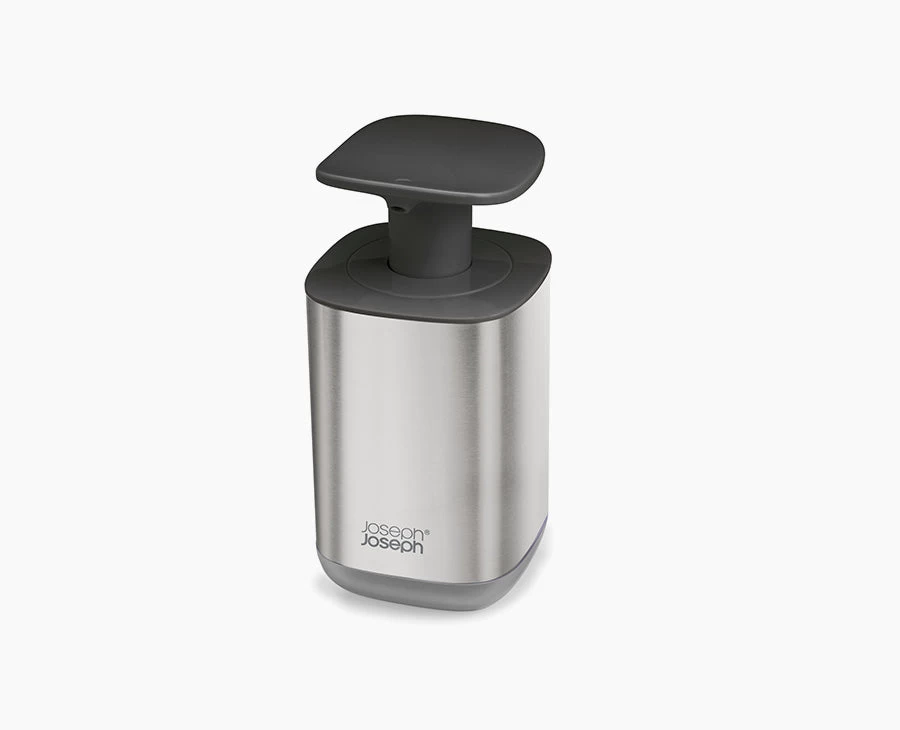 Joseph Joseph Presto™ Steel Grey Hygienic Soap Dispenser 1 Joseph Joseph Presto™ Steel Grey Hygienic Soap Dispenser