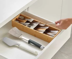 Joseph Joseph DrawerStore™ Bamboo Compact Cutlery Organiser -Kitchen Essentials Shop 85168 Image 04