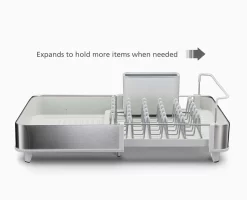 Joseph Joseph Extend™ Steel Expandable Stone Dish Drainer -Kitchen Essentials Shop 851692 PDP INFO