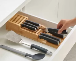 Joseph Joseph DrawerStore™ Bamboo Compact Knife Organiser 8 Joseph Joseph DrawerStore™ Bamboo Compact Knife Organiser -Kitchen Essentials Shop 85169 Image 04