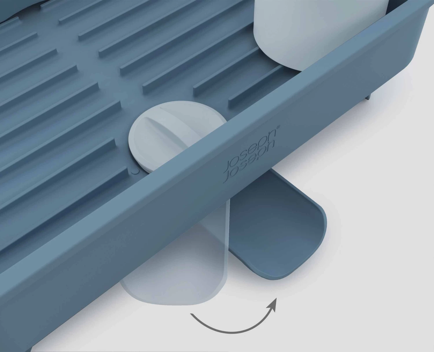 Joseph Joseph Extend™ Blue Expandable Dish Drainer - Editions 5 Joseph Joseph Extend™ Blue Expandable Dish Drainer - Editions - Image 5