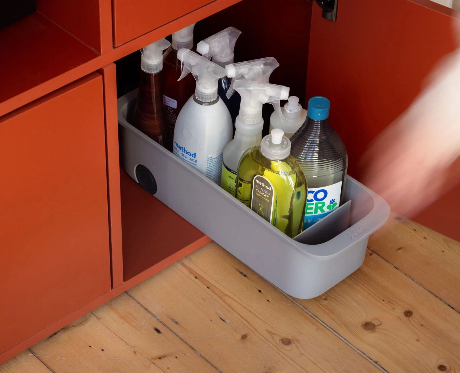 Joseph Joseph CupboardStore™ Easy-access Grey Storage Caddy 2 Joseph Joseph CupboardStore™ Easy-access Grey Storage Caddy - Image 2