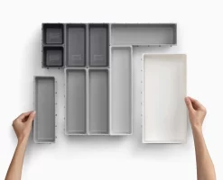 Joseph Joseph Blox™ 10-piece Grey Drawer Organiser Set -Kitchen Essentials Shop 85200 Image 06