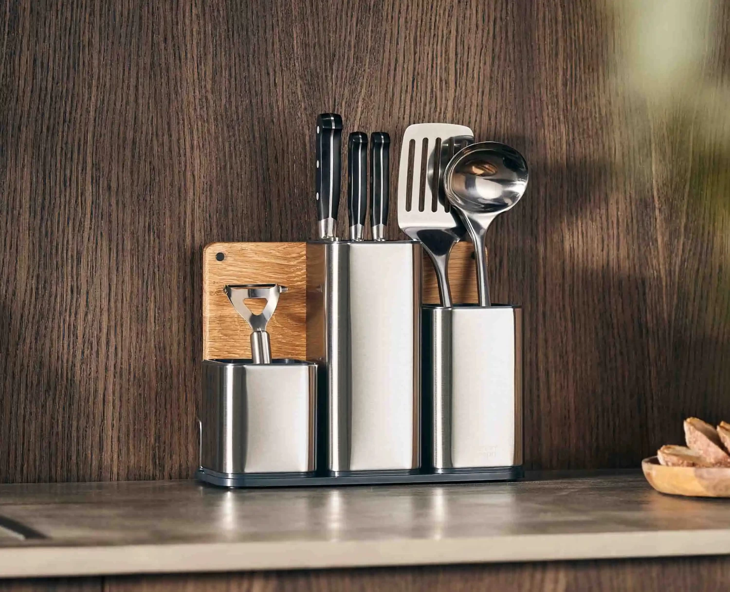 Joseph Joseph CounterStore™ Stainless-steel Worktop Organiser 3 Joseph Joseph CounterStore™ Stainless-steel Worktop Organiser - Image 3