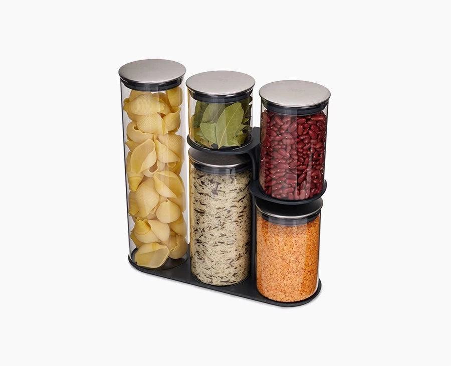 Joseph Joseph Podium™ Stainless-steel Storage Container Set 1 Joseph Joseph Podium™ Stainless-steel Storage Container Set