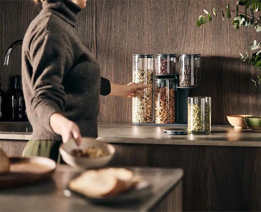 Joseph Joseph Podium™ Stainless-steel Storage Container Set 2 Joseph Joseph Podium™ Stainless-steel Storage Container Set - Image 2