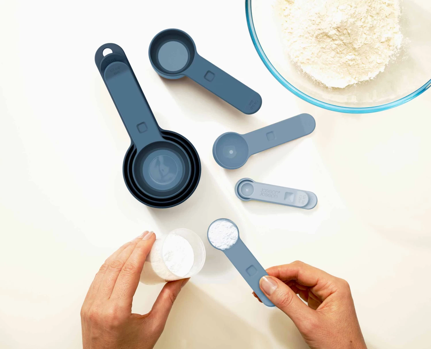 Joseph Joseph Nest™ Measure Blue Measuring Cups 5 Joseph Joseph Nest™ Measure Blue Measuring Cups - Image 5