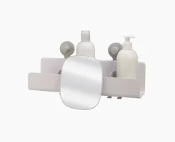 Joseph Joseph EasyStore™ Large White Shower Shelf With Removable Mirror