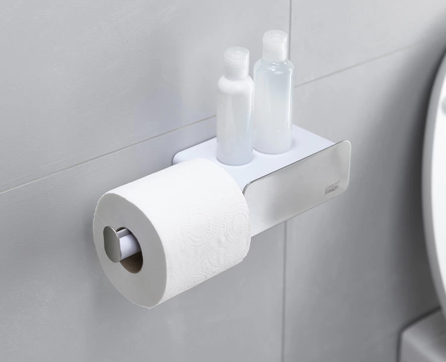 Joseph Joseph EasyStore™ Stainless-steel Toilet Roll Holder With Drawer 2 Joseph Joseph EasyStore™ Stainless-steel Toilet Roll Holder With Drawer - Image 2