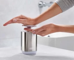 Joseph Joseph Presto™ Stainless-steel Hygienic Soap Dispenser 7 Joseph Joseph Presto™ Stainless-steel Hygienic Soap Dispenser -Kitchen Essentials Shop Image 3 282c0c97 1f6f 4107 bbe2 8f46ed5d5c43