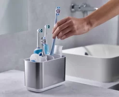 Joseph Joseph EasyStore™ Stainless-steel Large Toothbrush Holder 7 Joseph Joseph EasyStore™ Stainless-steel Large Toothbrush Holder -Kitchen Essentials Shop Image 3 b8bd8063 1f8f 46e6 9aeb 427d57dc4918